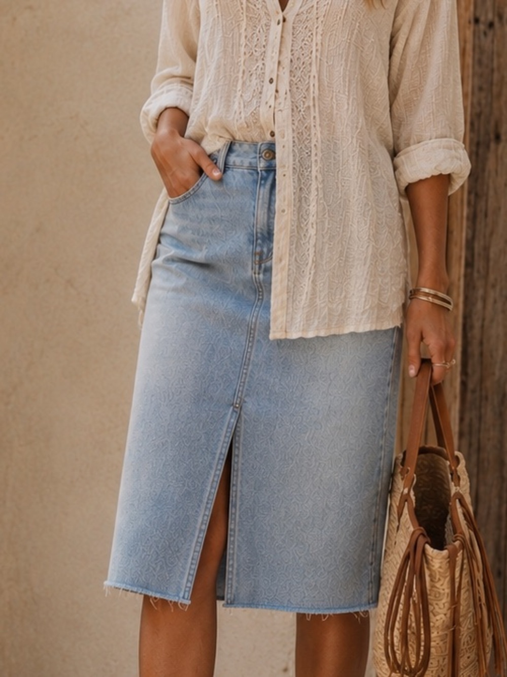 Araminta James Good Days‎ Denim/Drill Skirt